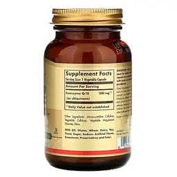 Коензим Solgar Vegan CoQ-10, 200 мг 30 веган капсул (SOL-00948) - мініатюра 2