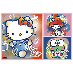 Пазл Trefl Hello Kitty Вітаю Кітті та друзів 2х200 елементів (5900511133363) - мініатюра 2