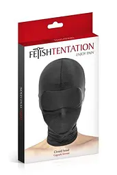 Капюшон для БДСМ Fetish Tentation Closed Hood із заплющеними очима та ротом - мініатюра 2