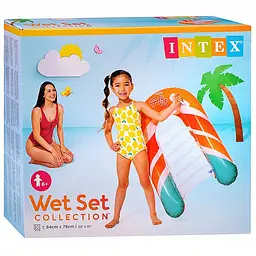 Дитячий надувний матрац-плотик Intex Surf’s Up 84×79 см з ручками для води від 6 років до 40 кг - мініатюра 4