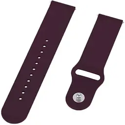 Силіконовий ремінець BeCover для Amazfit Stratos (22 mm)/ Stratos 2/2S/3 /Amazfit GTR 2/Amazfit GTR 47mm/Amazfit GTR Lite 47mm/Amazfit Nexo/Amazfit Pace/Amazfit GTR 3 Pro/Amazfit GTR 4 Purple-Wine (706378) - мініатюра 2