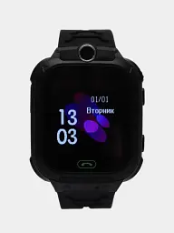 Дитячий смарт годинник-телефон Baby Smart Watch Q15 з GPS-трекером, SIM-картою, Black - мініатюра 4