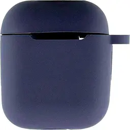 Чохол Silicone Case + Carabine для Apple AirPods Midnight Blue [33026] - мініатюра 2