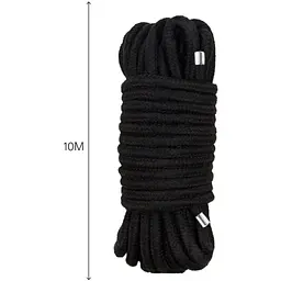 Мотузка для BDSM Mai Bondage Rope Black - мініатюра 2