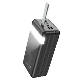 Зовнішній акумулятор Hoco J86B Electric Power Bank 60000 mAh чорний - мініатюра 2