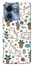 TPU чохол Demsky Cats pattern для Motorola Edge 40