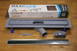 Душовий канал з горизонтальним фланцем, з сухим затвором Maxiflow Prime 360, решітка ДОЩ, 60 см 4023.TY050.K.060.1 - мініатюра 2