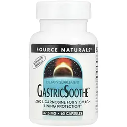 Цинк L-карнозин Source Naturals GastricSoothe™ 60 капсул