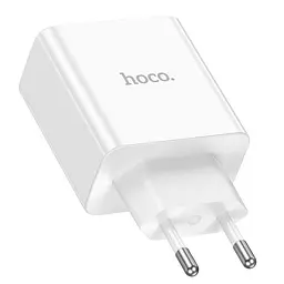 Адаптер мережевий HOCO Leader dual port (2C) charger C108A 35W зарядний блок - мініатюра 6