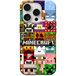 Чохол Demsky Minecraft collage для Apple iPhone 16 Pro (6.3)