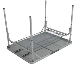Стіл Bo-Camp Premium 100x70 см Grey (1404422) (DAS303282) - мініатюра 4