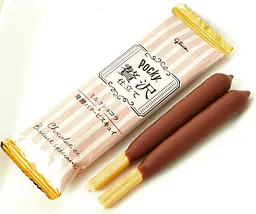 Японські палички Glico Pocky Luxury Milk Chocolat 10х2шт, 110г - мініатюра 2