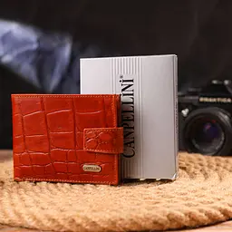 Чоловічий гаманець з натуральної фактурної шкіри Canpellini 21510 світло-коричневий - мініатюра 10