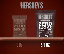 Шоколадні цукерки Hershey's Zero Sugar Chocolate Candy 144г - мініатюра 7
