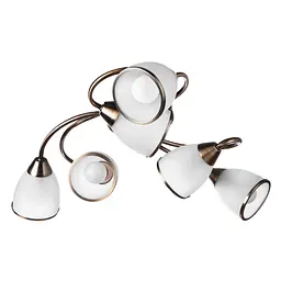 Люстра стельова Brille класична E14 60W BZ (LK-166C/6) - мініатюра 3