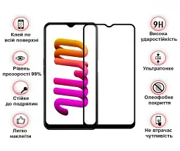 Скло захисне BeCover Realme C30/C30s/C33 Black (708568) - мініатюра 3