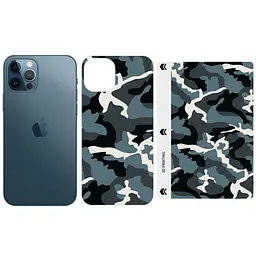 Захисна плівка SKLO Back (тил+грани) Camo для Apple iPhone 14 Plus (6.7) Блакитний / Army Blue