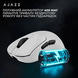 Миша Ajazz AJ179P MC Charging Dock White (AJ179P-MC-W) [161151] - мініатюра 16