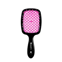Щітка для волосся Salon Professional продувна 20 см SP0099 SL, Чорна з рожевим