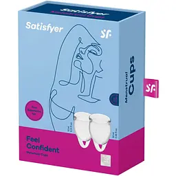 Набір менструальних чаш Satisfyer Feel Confident (Transparent) - мініатюра 4