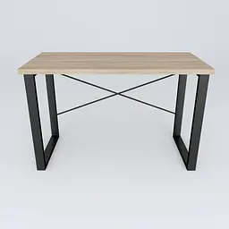Письмовий стіл Ferrum-decor Драйв 750x1200x700 Чорний метал ДСП Дуб Сонома 32 мм (FRD-103383) - мініатюра 2