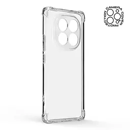 Прозрачный чехол для Xiaomi Redmi Note 14 Pro+ 5G с защитой камеры и усиленными бортами, тонкий, силиконовый, бесцветный, ударопрочный, противоударный бампер с закрытой камерой, ArmorStandart (ARM79707) - мініатюра 2