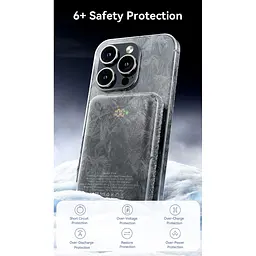 Павербанк Vention Magnetic Wireless Black 10 000 mAh / 20 Вт (FHNB0) - мініатюра 3