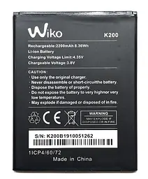Акумулятор Wiko K200 Y50 / Sunny 3 Plus / Sunny 4