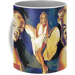 Кухоль GeekLand Marilyn Monroe Мерилін Монро арт ММ 01.01 330 мл білий - мініатюра 3