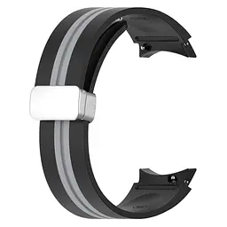 Ремінець для Samsung Galaxy Watch 4 44mm - чорно-зелений ширина кріплення 20мм силікон Watchbands Cls-line (W16-5WB41989099) - мініатюра 4