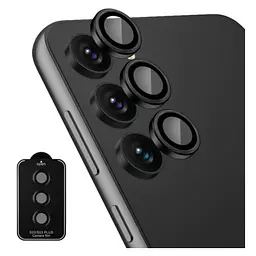Захисне скло на камеру DK для Samsung Galaxy S23+ S916 Metal Ring Eagle Eye 015719 black 2 шт. - мініатюра 6
