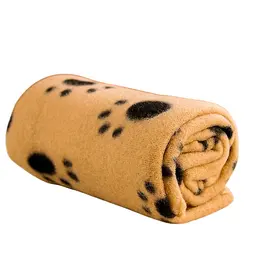 Плед для тварин Paw Print Soft Fleece Pet Blanket 70х100 см Коричневий