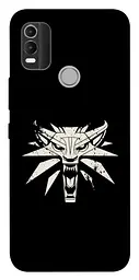TPU чохол Demsky Wolf medallion для Nokia C21 Plus