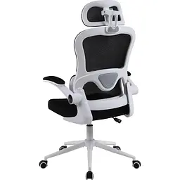 Офісне крісло GT Racer B-5880 White/Black [125609] - мініатюра 3
