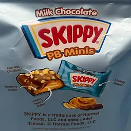 Цукерки Skippy PB Minis Milk Chocolate & Peanut Butter Snacks 141г - мініатюра 6