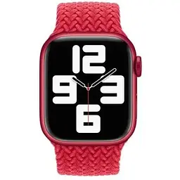 Ремінець CasePro Braided Solo Loop Red Size L для Apple Watch 45mm/44mm/42mm - мініатюра 2