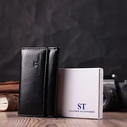 Практична ключниця із натуральної шкіри ST Leather 22483 чорна - мініатюра 10