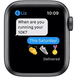 Смарт-годинник Apple Watch SE GPS 40 mm Space Gray Aluminium Case with Black Sport Band - Regular Model A2351 (Grade C) Seller Refurbished - мініатюра 6