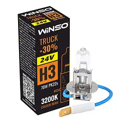 Галогенова лампа Winso H3 24V 70W PK22s TRUCK +30%(724300)