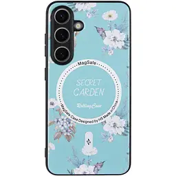 TPU+PC чохол Secret Garden with MagFit для Samsung Galaxy S23 FE Mint - мініатюра 2