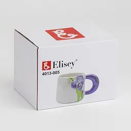 Чашка Elisey Фіолетовий ірис фіолетовий 400 мл (4013-005) - мініатюра 3