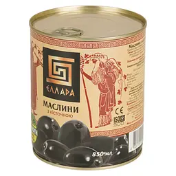Маслини Ellada Mamoth з кісточкою 850 мл (466774) - мініатюра 2