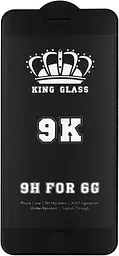 Захисне скло Tempered Glass 9K Full Glue Apple iPhone 6/6s black - мініатюра 1
