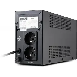 Пристрій безперебійного живлення Vinga LED 600VA metal case (VPE-600M) - мініатюра 3