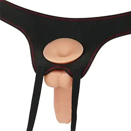Страпон LoveToy Easy Strapon Set 8.5'' 21.5 см тілесний - мініатюра 7