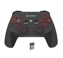 Геймпад джойстик GamePro GP-600 Black 2.4G Wireless PC/PS3/Android - мініатюра 1