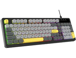 Провідна ігрова клавіатура Ajazz AF-BGY-98 USB Black-Gray-Yellow