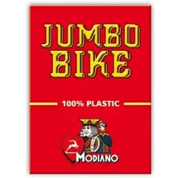 Карти гральні Modiano Bike Trophy 100% Plastic Jumbo Index (red) (00578)