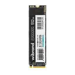 Жорсткий диск M.2 2280 SSD 512Gb Wibrand Caiman NVMe PCI Express 3.0x4 3D NAND TLC зап/чт. 1000/2000Мб/с (WIM.2SSD/CA512GB) - мініатюра 2