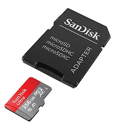 Карта пам'яті microSDXC (UHS-1) SanDisk Ultra 256Gb class 10 A1 (150MB/s) (adapter SD) (SDSQUAC-256G-GN6MA) - мініатюра 3